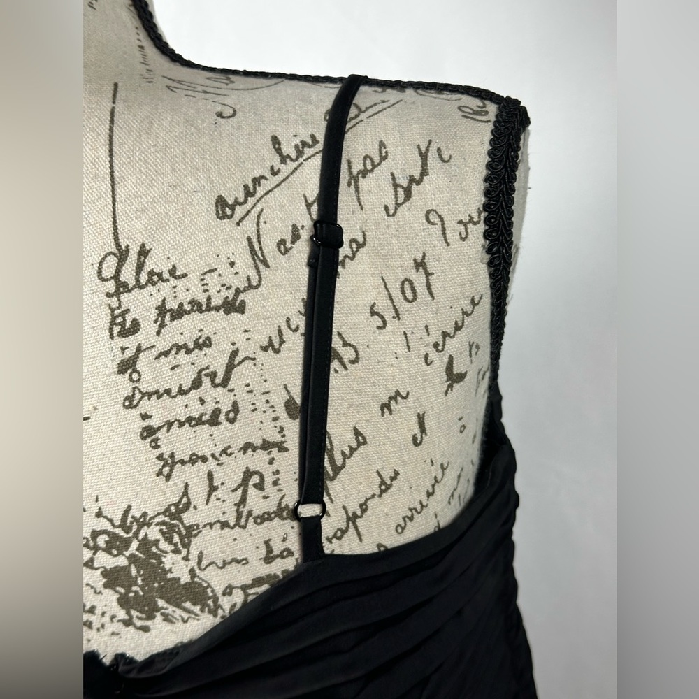 Express Black Ruched Mini Dress - Picture 12 of 14